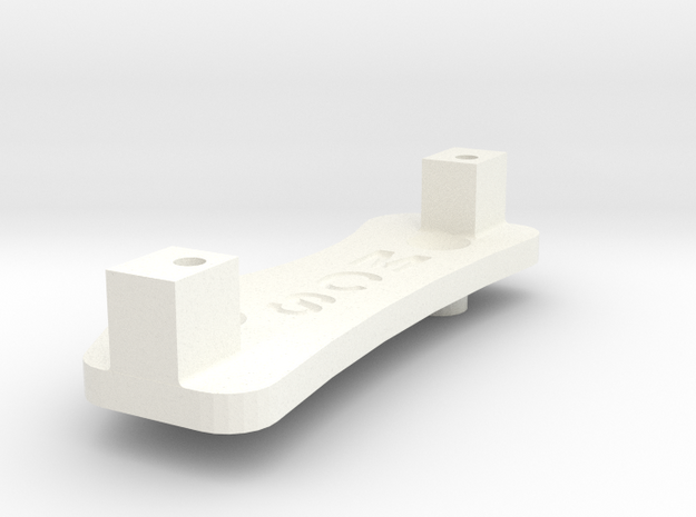 Clod Buster Servo Mount for JConcepts B6 Brace in White Processed Versatile Plastic