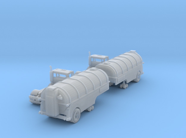 Milk Trucks With Tanker Z Scale in Tan Fine Detail Plastic