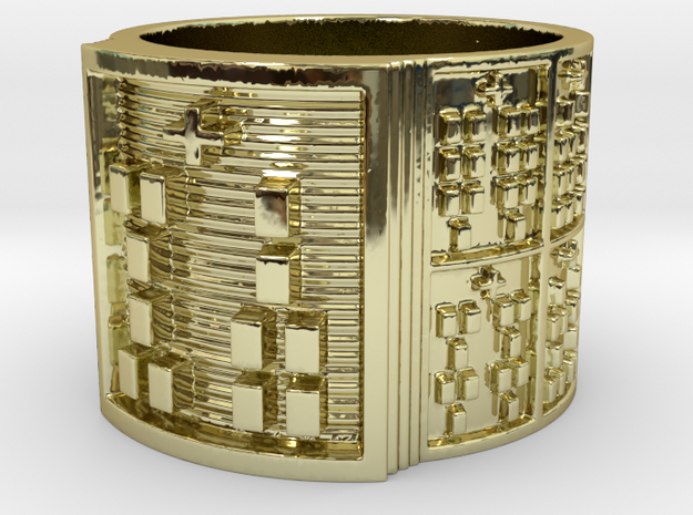 IROSOWORI Ring Size 14 in 18k Gold Plated Brass