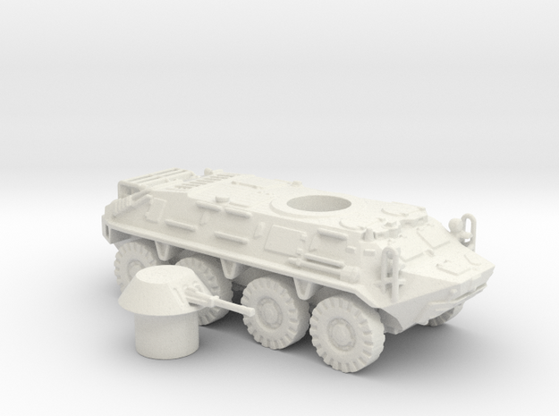 BTR- 60 vehicle (Russian) 1/87 in White Natural Versatile Plastic