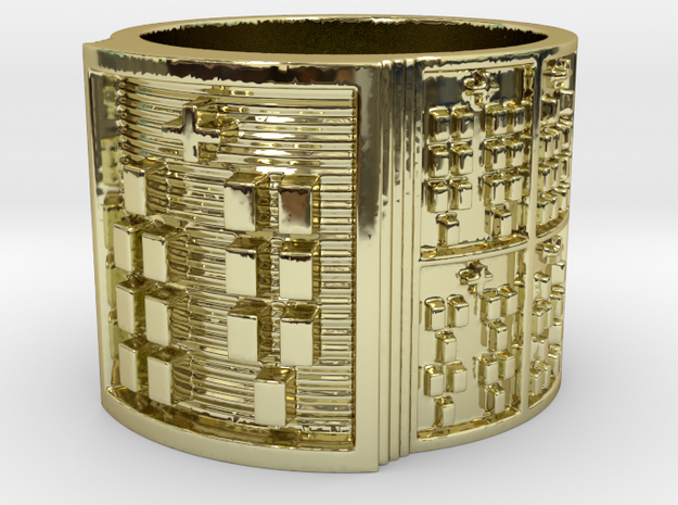 OKANABARA Size 13.5 in 18k Gold Plated Brass