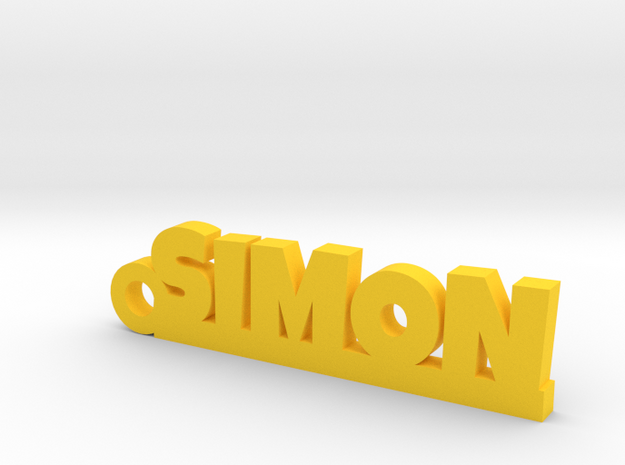 SIMON Keychain Lucky in Yellow Processed Versatile Plastic