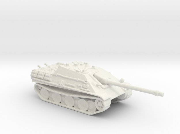 Jagdpanther tank (Germany) 1/144 in White Natural Versatile Plastic