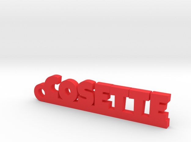 COSETTE Keychain Lucky in Red Processed Versatile Plastic