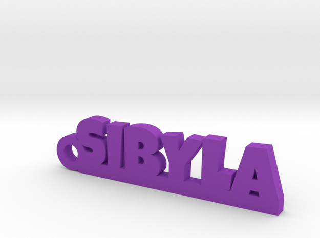 SIBYLA Keychain Lucky in Purple Processed Versatile Plastic