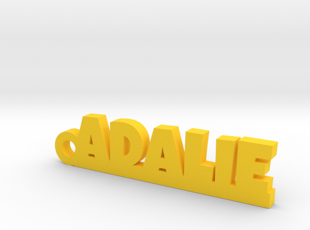 ADALIE Keychain Lucky in Yellow Processed Versatile Plastic