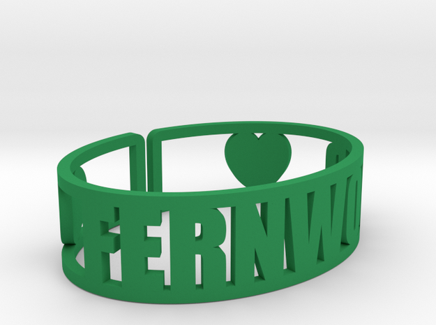 Fernwood Cuff in Green Processed Versatile Plastic