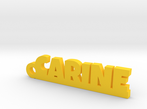 CARINE Keychain Lucky in Yellow Processed Versatile Plastic