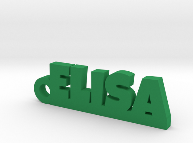 ELISA Keychain Lucky in Green Processed Versatile Plastic