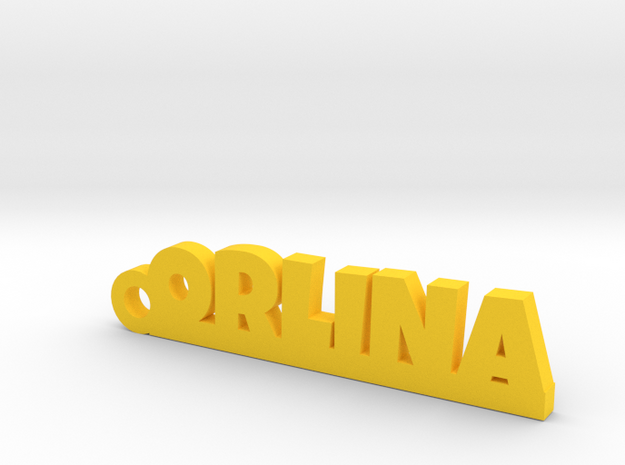 ORLINA Keychain Lucky in Yellow Processed Versatile Plastic