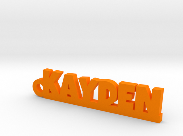 KAYDEN Keychain Lucky in Orange Processed Versatile Plastic
