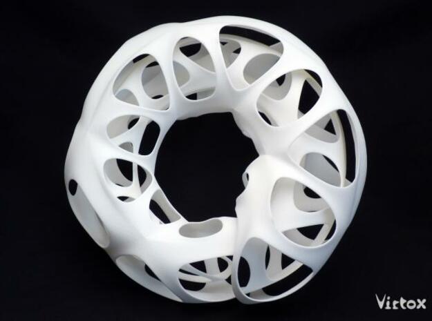 Ouroboros Sculpture (XL) in White Natural Versatile Plastic