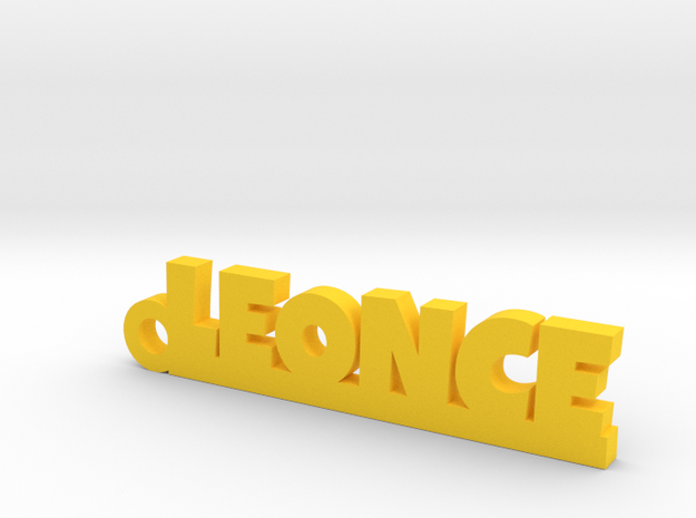 LEONCE Keychain Lucky in Yellow Processed Versatile Plastic