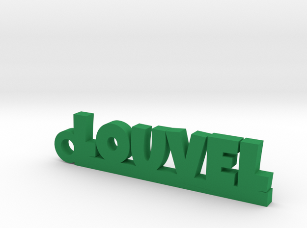 LOUVEL Keychain Lucky in Green Processed Versatile Plastic