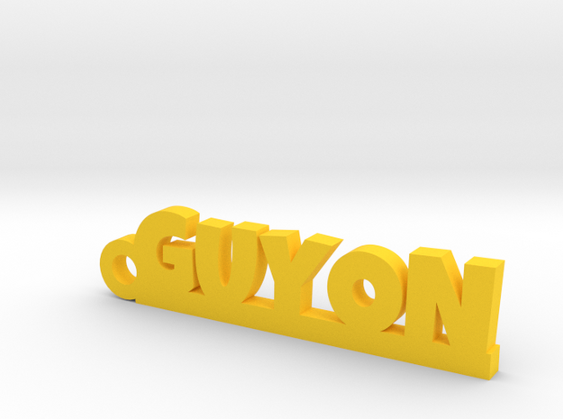 GUYON Keychain Lucky in Yellow Processed Versatile Plastic