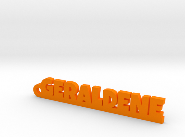 GERALDENE Keychain Lucky in Orange Processed Versatile Plastic