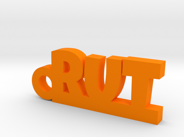 RUT Keychain Lucky in Orange Processed Versatile Plastic