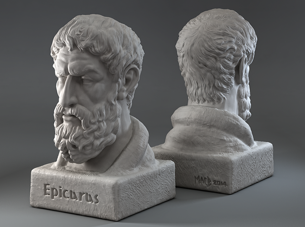 Epicurus Bust 12 inches