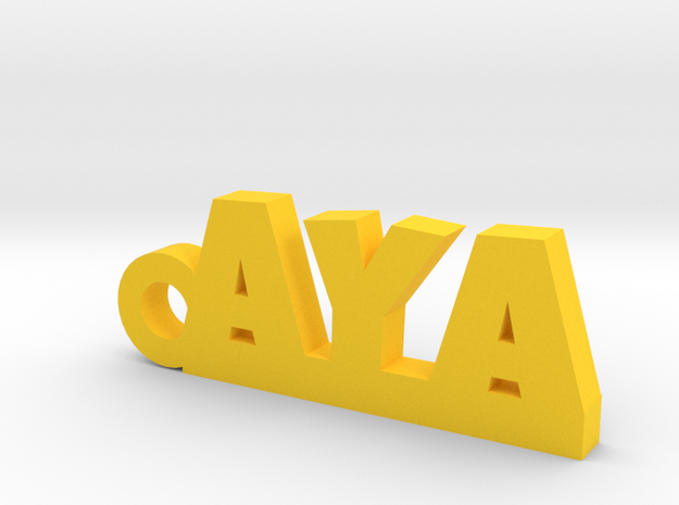 AYA Keychain Lucky in Yellow Processed Versatile Plastic