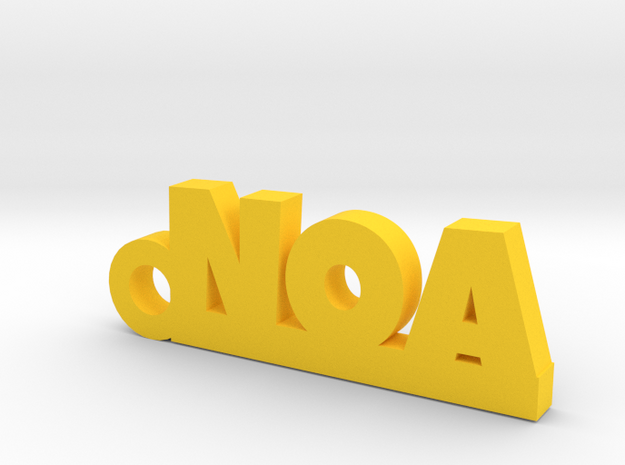 NOA Keychain Lucky in Yellow Processed Versatile Plastic