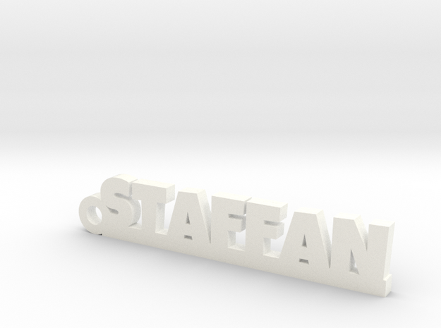 STAFFAN Keychain Lucky in White Processed Versatile Plastic