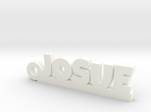 JOSUE Keychain Lucky in White Processed Versatile Plastic