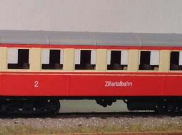 ZB (H0e) - ex-Payerbach Personenwagen B4i 35-38 in Smooth Fine Detail Plastic
