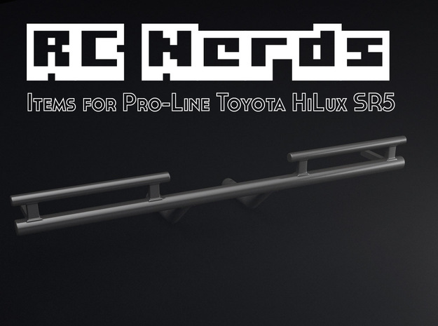 RCN007 rear bumper for Pro-Line Toyota SR5  in White Natural Versatile Plastic