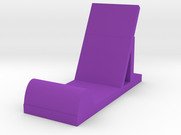 Phone Stand  in Purple Processed Versatile Plastic