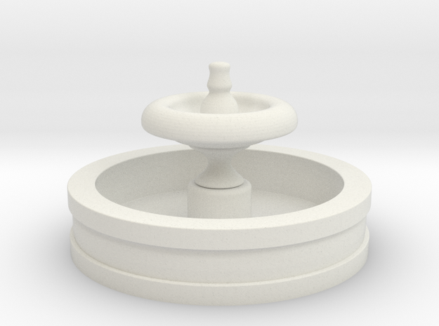 Fountain 2in Diameter in White Natural Versatile Plastic