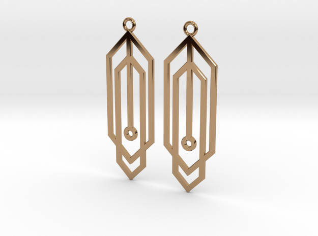 Carja Earrings in Polished Brass