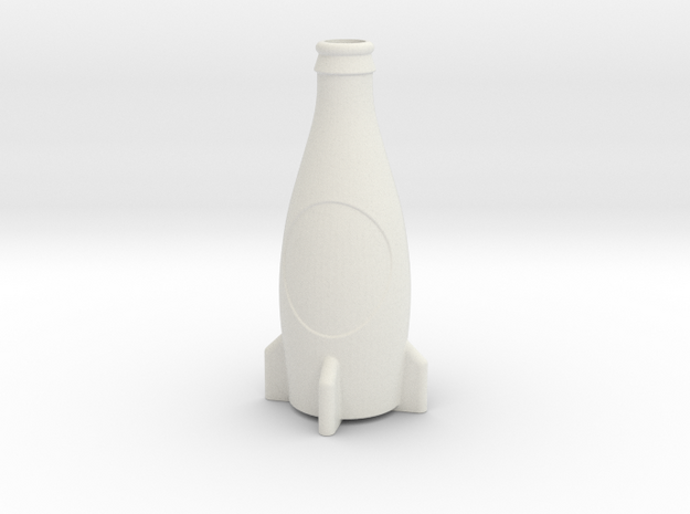 Fallout 4 Inspired Nuka-Cola Accurate Model in White Natural Versatile Plastic