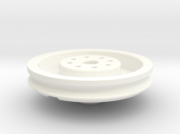 Complete Eye Plate Mold 28mm Scale in White Processed Versatile Plastic