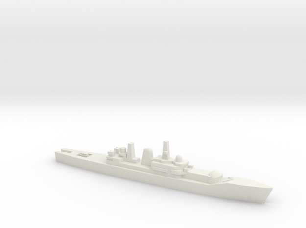 Leander-class frigate w/ Ikara, 1/1800 in White Natural Versatile Plastic