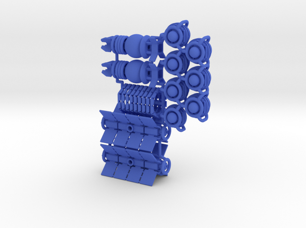 "1-player" set (26 pcs) - High Frontier in Blue Processed Versatile Plastic