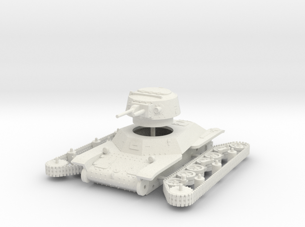 1/87 (HO) Type 2 Ke-To light tank in White Natural Versatile Plastic