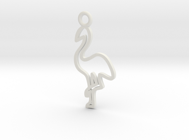 Flamingo Charm! in White Natural Versatile Plastic