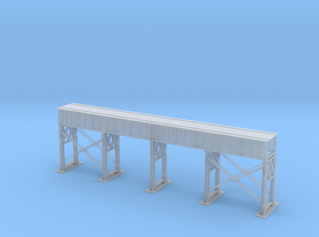Single Track Steel Bridge Z Scale in Tan Fine Detail Plastic