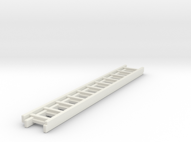 1/87 Ladder #2 in White Natural Versatile Plastic