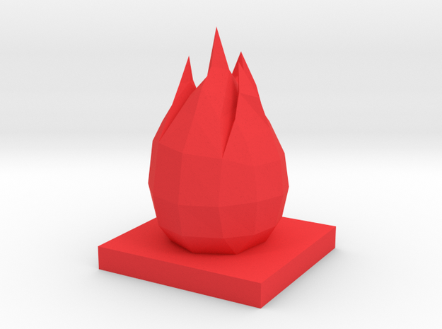 FIRE ELEMENTAL DRAGONSTONE in Red Processed Versatile Plastic