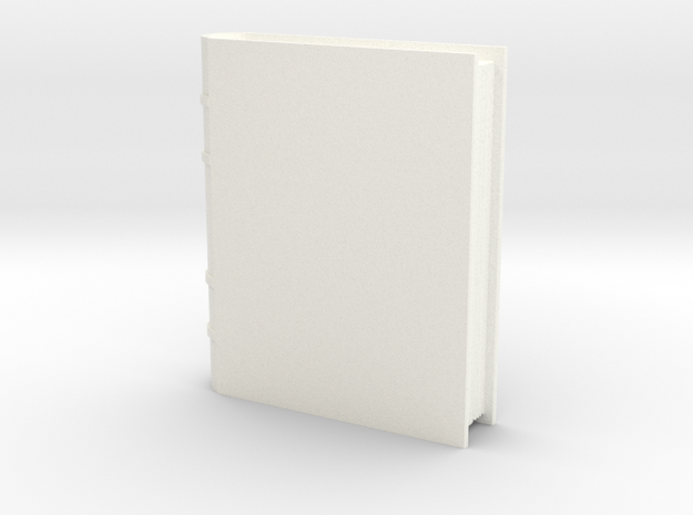 Book Generic 1 in White Processed Versatile Plastic