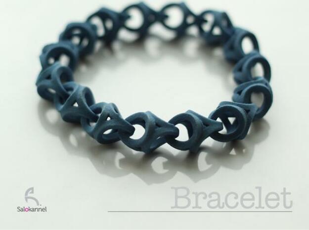 Crossover Thick - Bracelet size S in Blue Processed Versatile Plastic