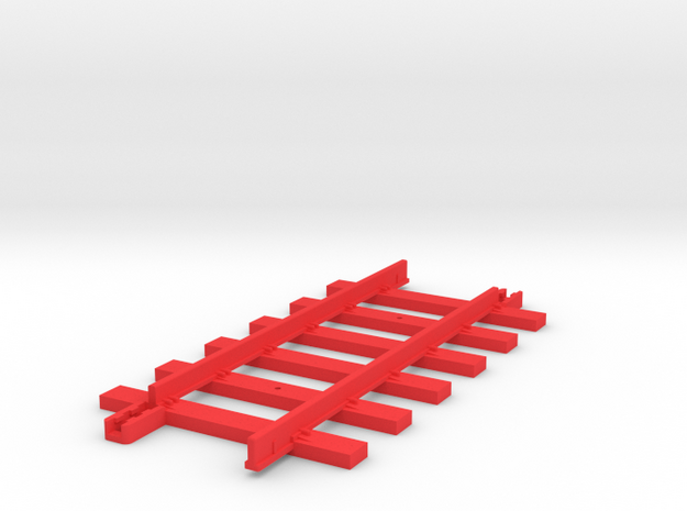 Tri-ang Big Big Train Track 6 Sleepers in Red Processed Versatile Plastic