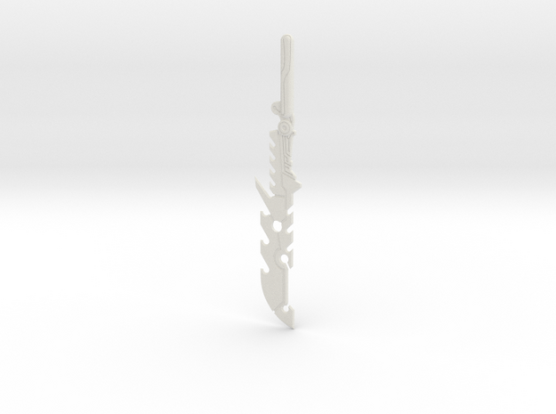 "BotW" Guardian Sword++ in White Natural Versatile Plastic: 1:12