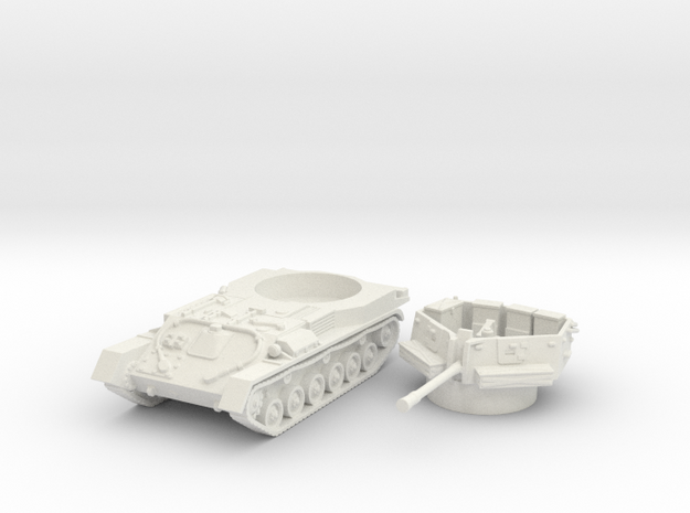 ZSU -37 tank (Russia) 1/100 in White Natural Versatile Plastic