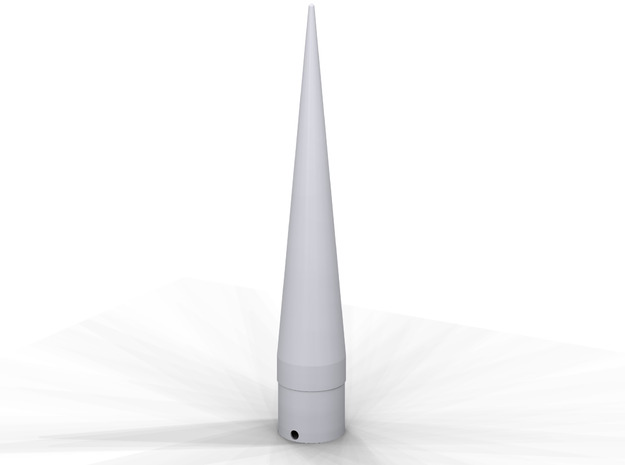 Classic estes-style nose cone BNC-50AR replacement in White Natural Versatile Plastic