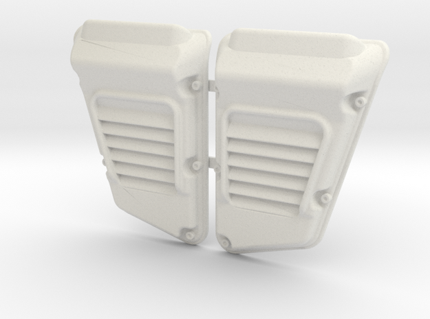 Land Rover Defender Wolf Intakes (pair) in White Natural Versatile Plastic