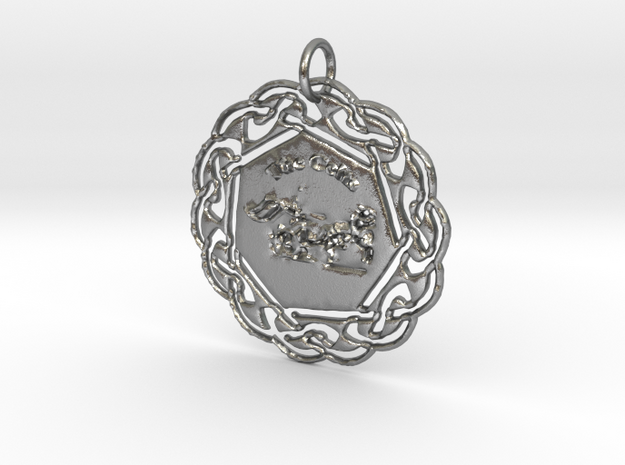The Celts Pendant in Natural Silver