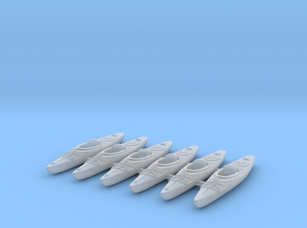 Kayak 01. TT Scale (1:120) in Tan Fine Detail Plastic