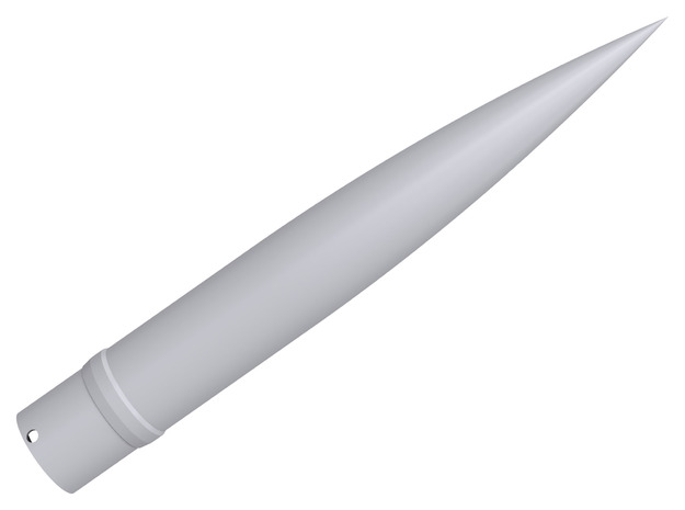 IRIS Nose Cone BT50 in White Natural Versatile Plastic